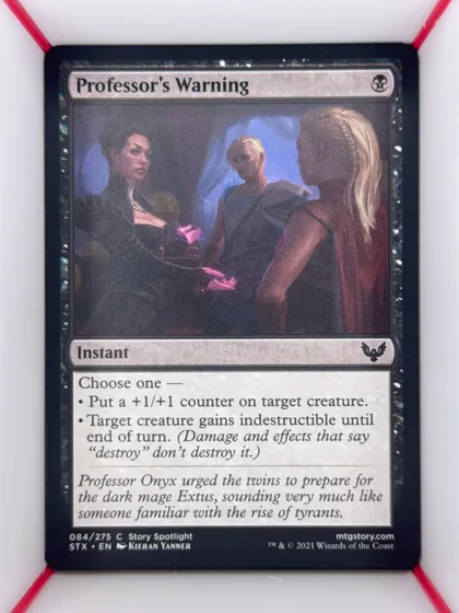 front of card