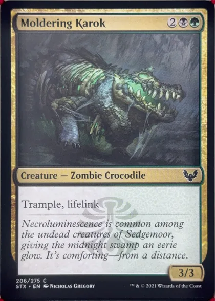 front of card