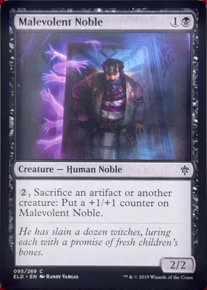 front of card