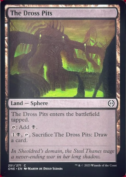 front of card