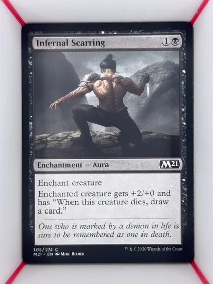 front of card