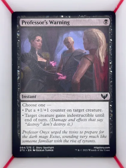 front of card