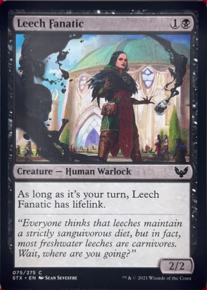 front of card