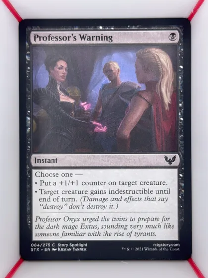 Professor's Warning front