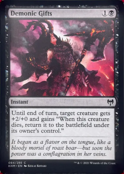 front of card