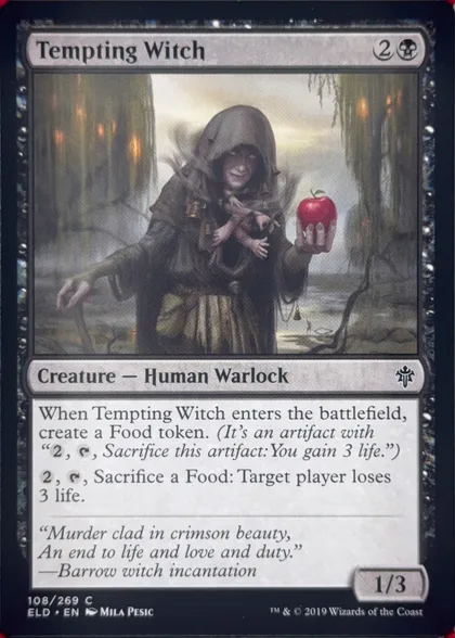front of card