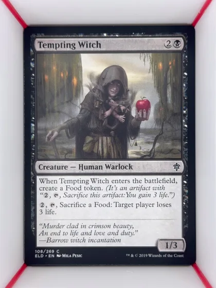 front of card