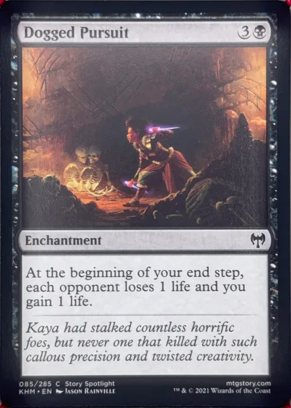 front of card