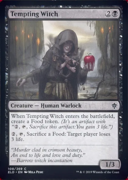 front of card