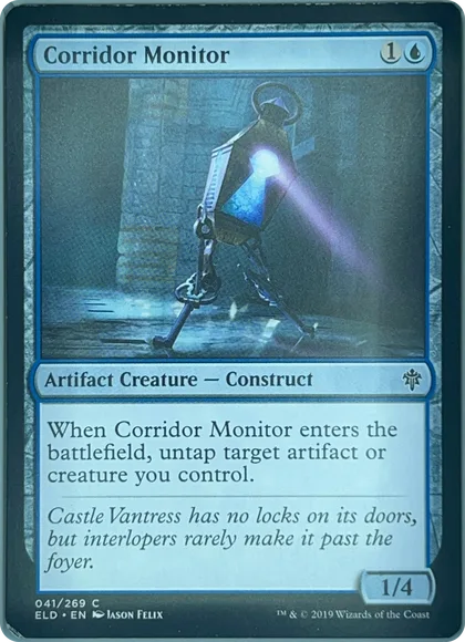 front of card