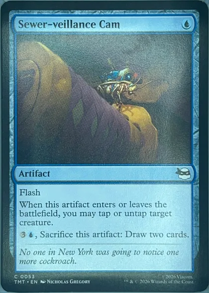 front of card