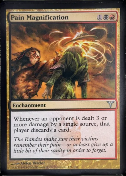 front of card