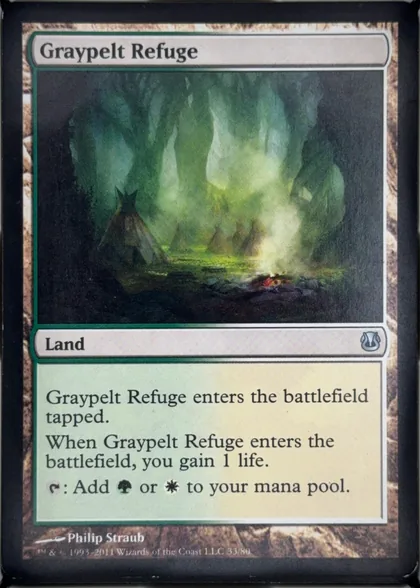 front of card