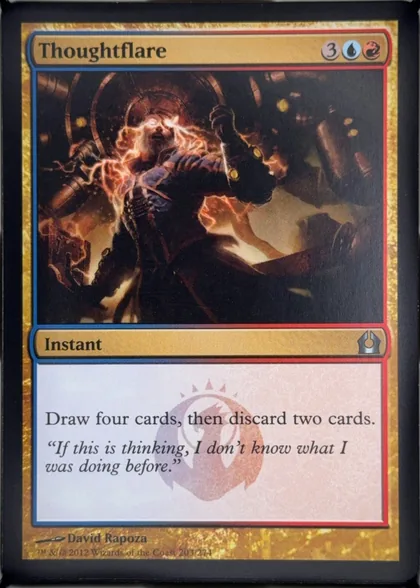 front of card