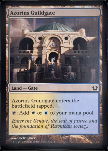 front of card