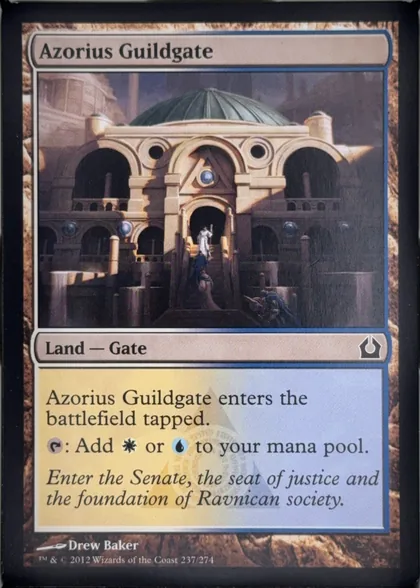 front of card