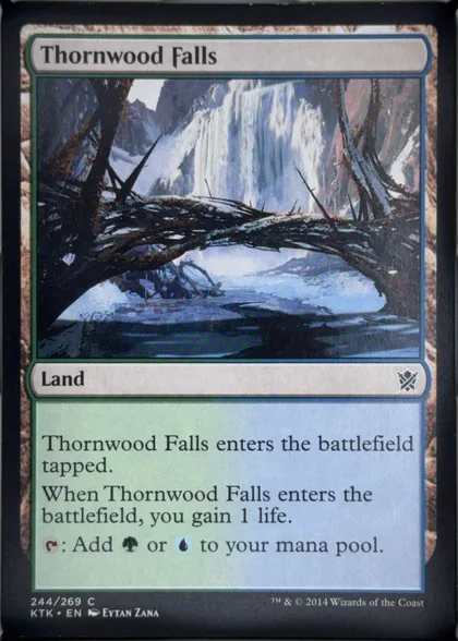 front of card