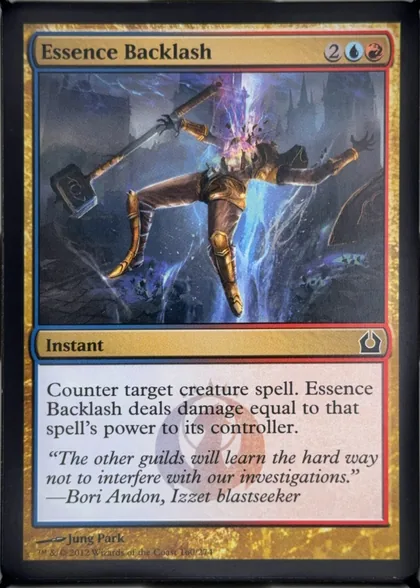 front of card