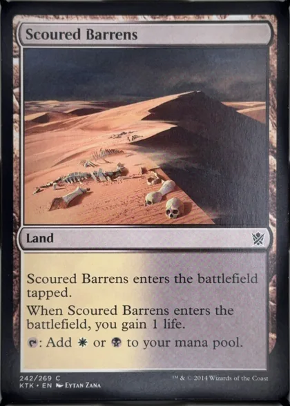 front of card