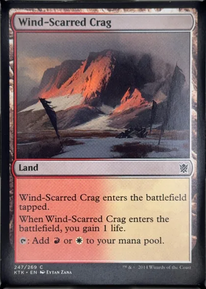 front of card