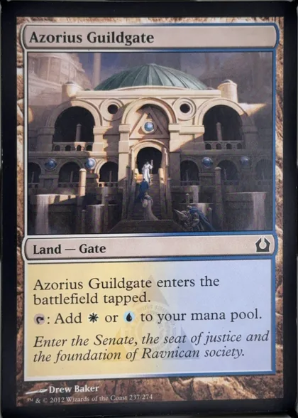 front of card