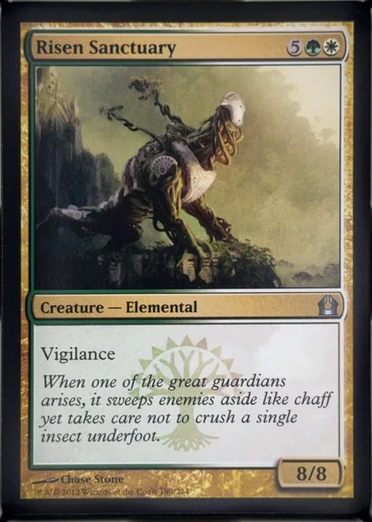 front of card