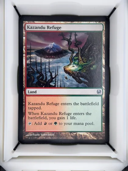 front of card