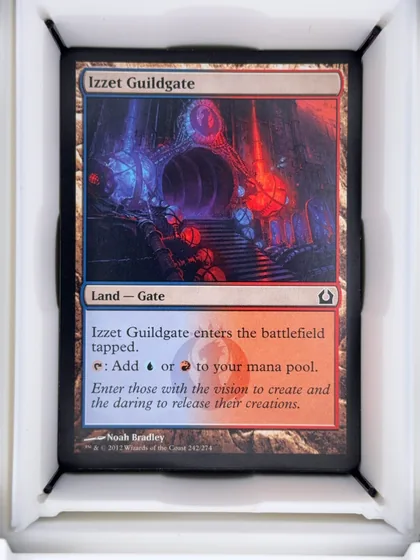 front of card