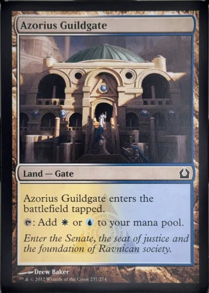 front of card
