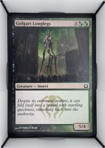 front of card
