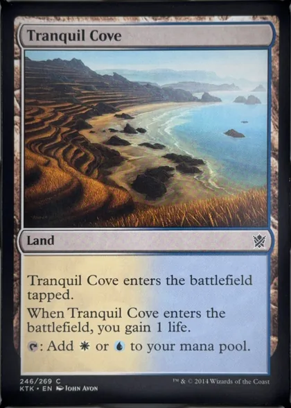 front of card