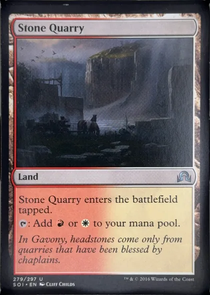 front of card