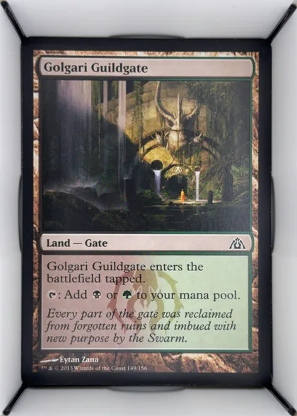 front of card