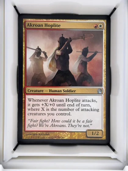 front of card