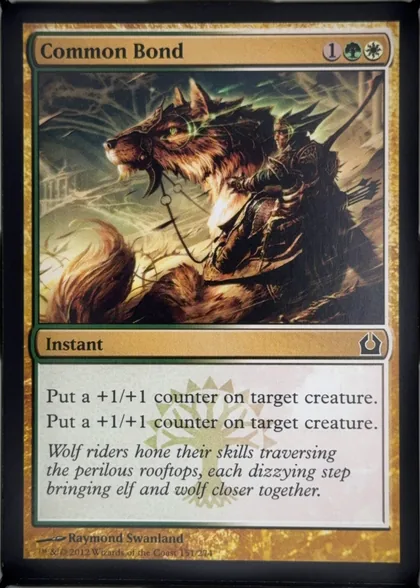 front of card