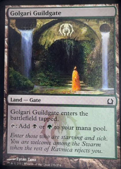 front of card