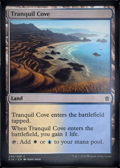 front of card