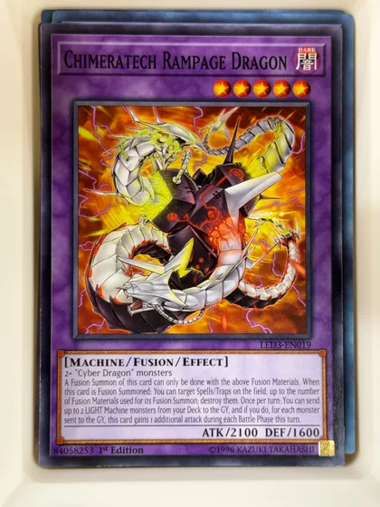 front of card