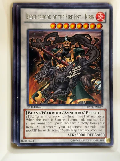 front of card