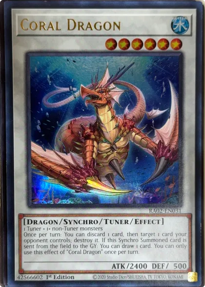 front of card