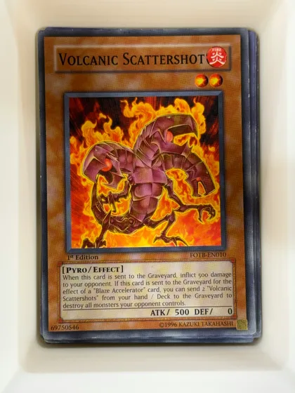 front of card