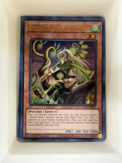 front of card