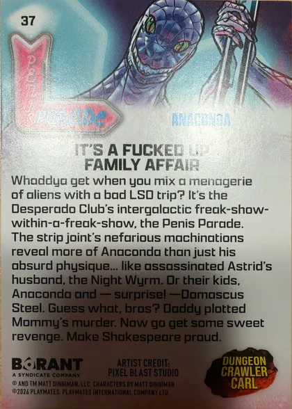 back of card