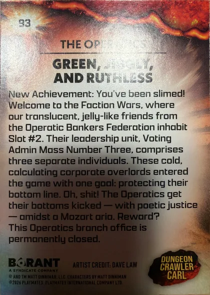 back of card