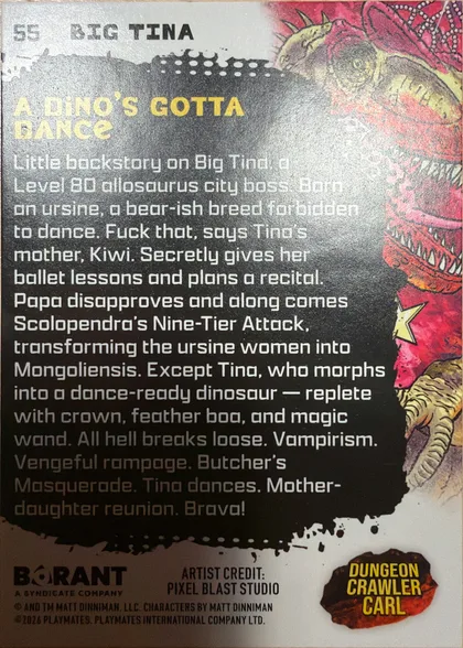 back of card