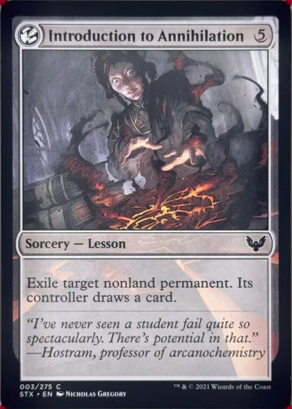 front of card