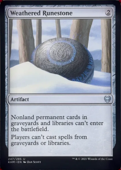 front of card