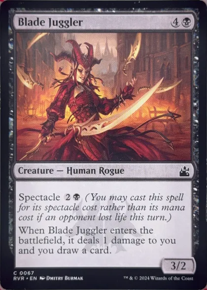 front of card