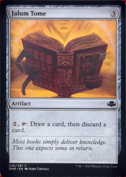 front of card