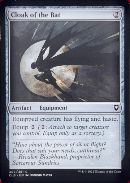 front of card